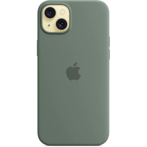 Чехол для iPhone Apple iPhone 15 Plus Silicone Case with MagSafe - Cypress (MT183ZM/A): Цвет зеленый