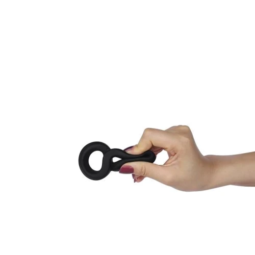 Подвійне ерекційне кільце LoveToy X-Basic Negro