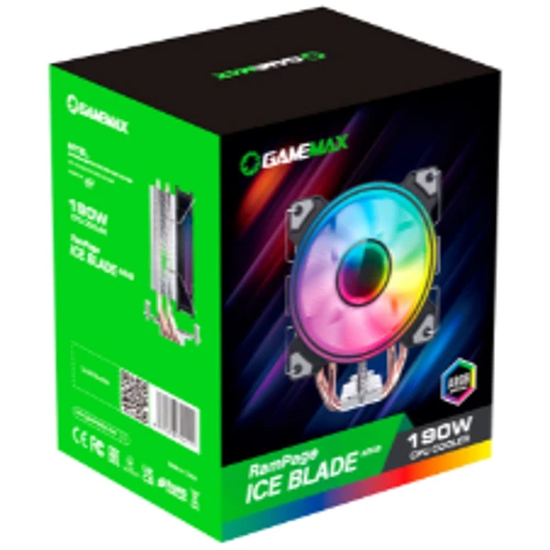 Кулер GameMax Ice Blade ARGB: Уровень шума, dB 32.6