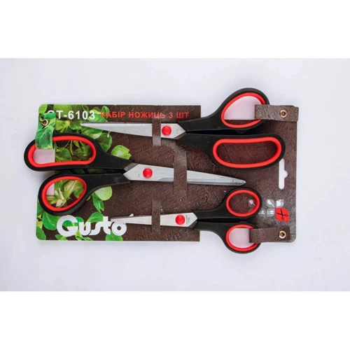 Набор кухонных ножей Gusto GT-6103 3шт (110216): Наименование Набор кухонных ножниц 3 шт