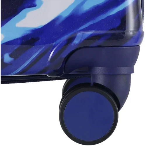 Валіза Semi Line 20" (S) White/Blue Print (T5653-1): Матеріал пластик
