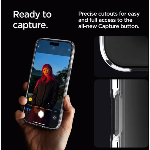 Чехол для iPhone Spigen Ultra Hybrid Crystal Clear (ACS07992) for iPhone 16 Pro Max фото 12