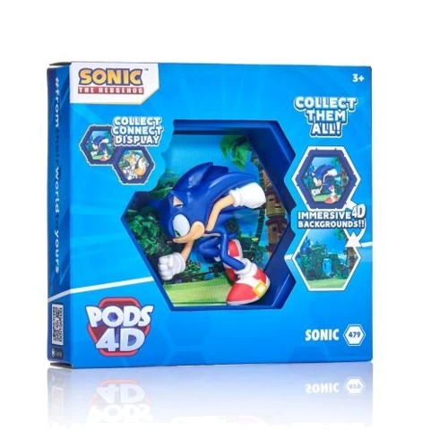 Коллекционная фигурка WOW! PODS 4D серии Sonic Соник (SNC-1004-01)