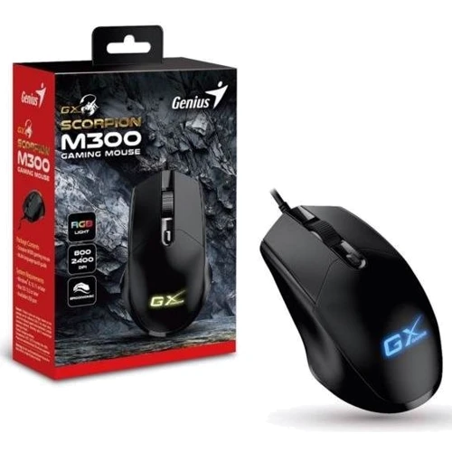Мышь Genius Scorpion M300, Black ,USB (31040010400): Интерфейс подключения USB