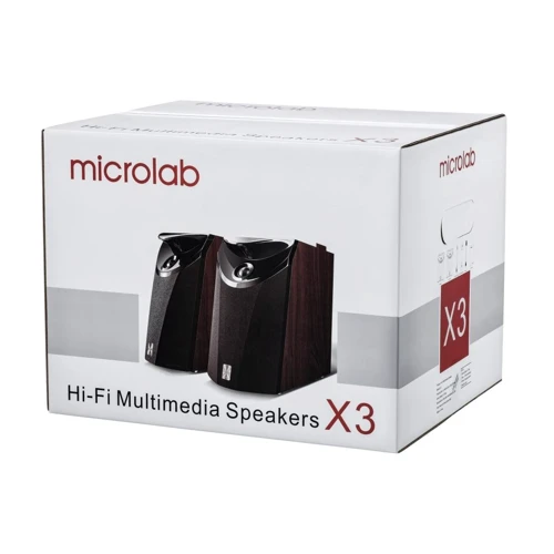 Акустична система Microlab 2.0 X-3 Black: Формат акустики 2.0