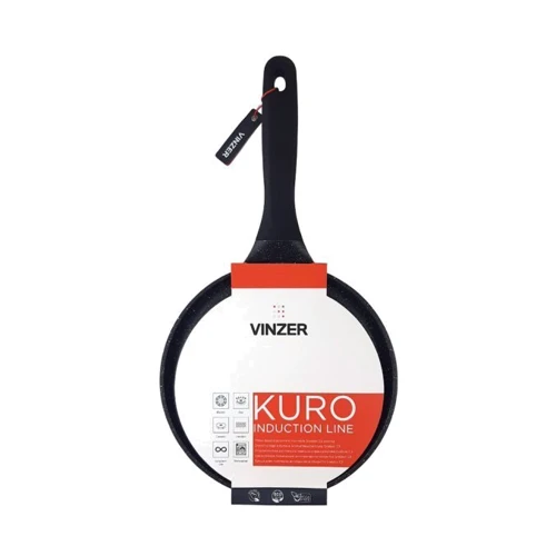 Сковорода Vinzer Kuro Induction Line блинная 24 см 50423: Тип сковороды Для блинов