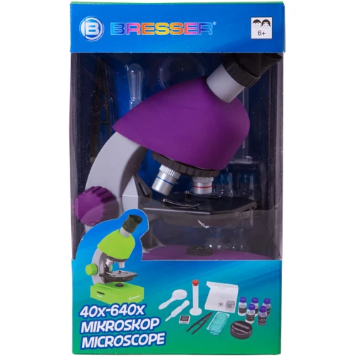 Микроскоп Bresser Junior 40x-640x фиолетовый (70121): Производитель Bresser
