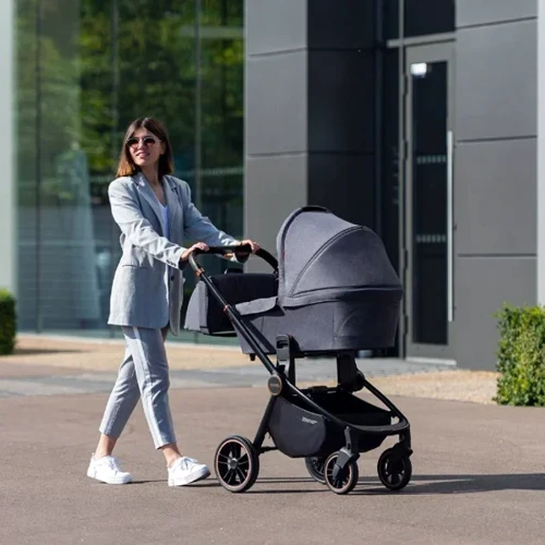 Коляска універсальна Carrello Epica CRL-8510/1 Iron Grey+дощовик (CRL-8510/1 iron grey): Ширина шасі 57 см