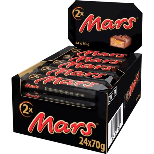 Упаковка батончиків Marsх2 з нугою та карамеллю 24х70 г (УП5900951271045) фото 9