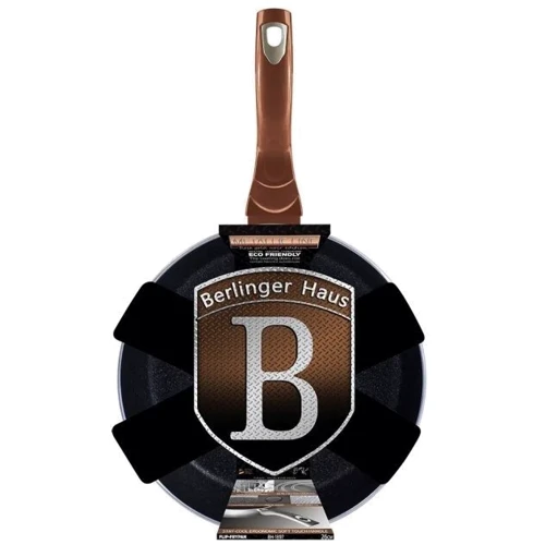 Сковорода Berlinger Haus Rosegold Noir Metallic Line 26 см (BH 1897): Тип сковороды Глубокая