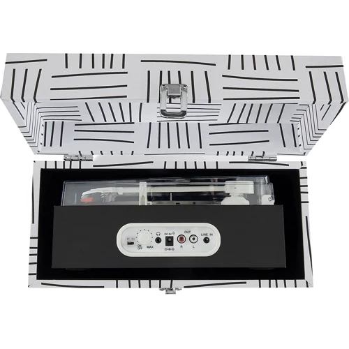 Виниловый проигрыватель Crosley Fusion Turntable + Case Combo (Black and White): Автоматика Автостоп
