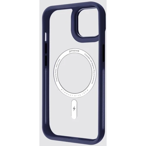 Чохол для iPhone Proove Clear Essence Case with Magnetic Ring Midnight Blue для iPhone 15: Тип чохла накладка на заднюю часть