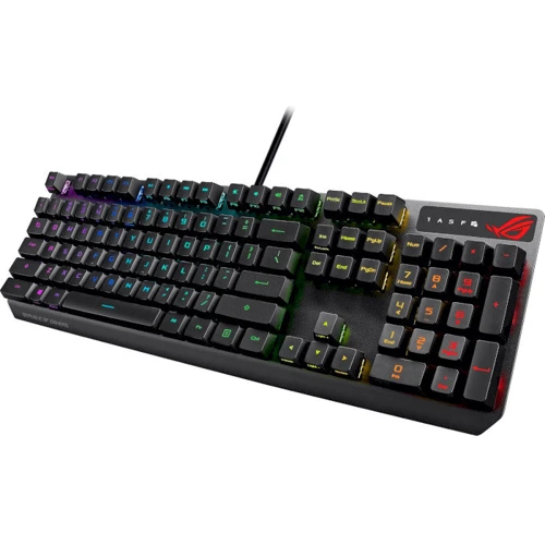 Клавіатура ASUS ROG Strix Scope Black (90MP0240-BKMA00): інтерфейс підключення USB