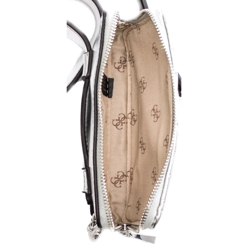 Женская сумка кросс боди Guess Blakely Status Crossbody серебристая (HWMY7663140-SIL): Застежка Молния