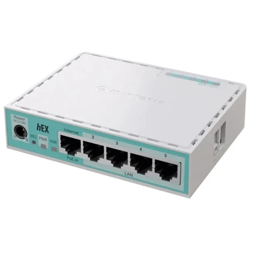 Проводной маршрутизатoр MikroTik hEX 2024 (E50UG): Интерфейс подключения (LAN-порт) 4x10/100/1000 Мбит/с