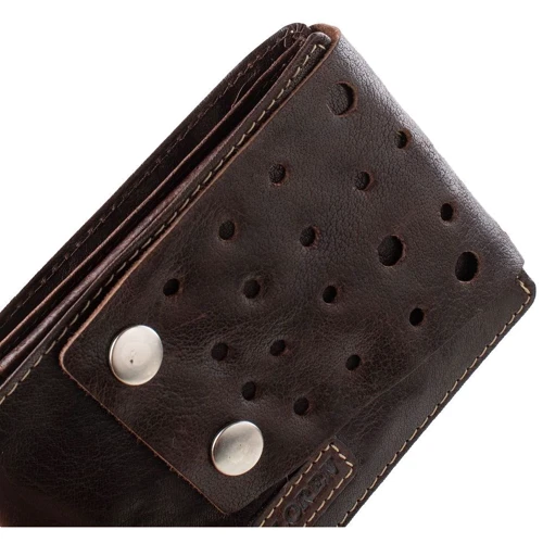 Мужское портмоне Always Wild коричневое (DNKN905-CL-brown): Формат кошелька Вертикальный