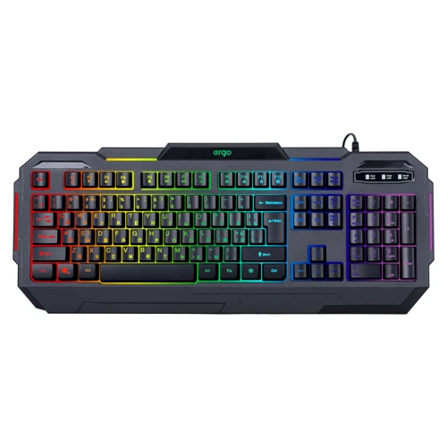 Клавиатура ERGO KB-680 ENG/RUS/UKR Black