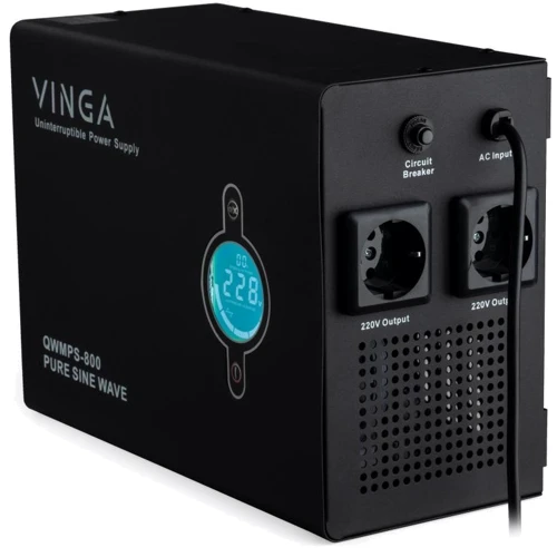 Vinga QWMPS-800 800VA LCD (QWMPS-800): Тип архитектуры Линейно-интерактивный (line-interactive)