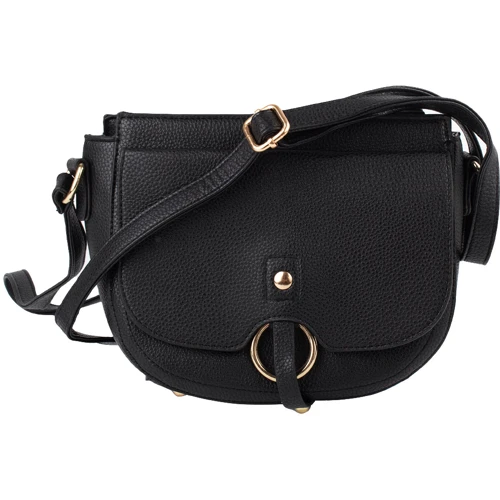 Женская сумка-седло Valiria Fashion черная (ODAS7120-black)