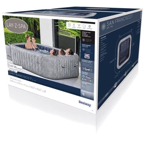 Басейн-джакузи Bestway 230x230x71 см (6001Q) фото 4