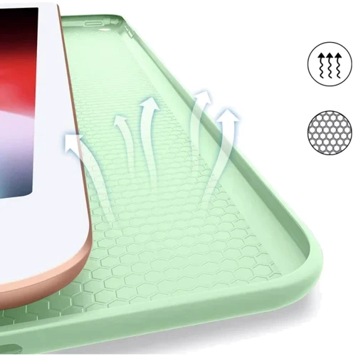 Аксессуар для iPad BeCover Tri Fold Soft TPU Silicone Green for iPad 9.7 2017/2018 (706878): Особенности трансформируется в подставку, Удобно держать в руке, Стильный дизайн, Стильный внешний вид, Приятен на ощупь, Надежная защита от царапин и загрязнений