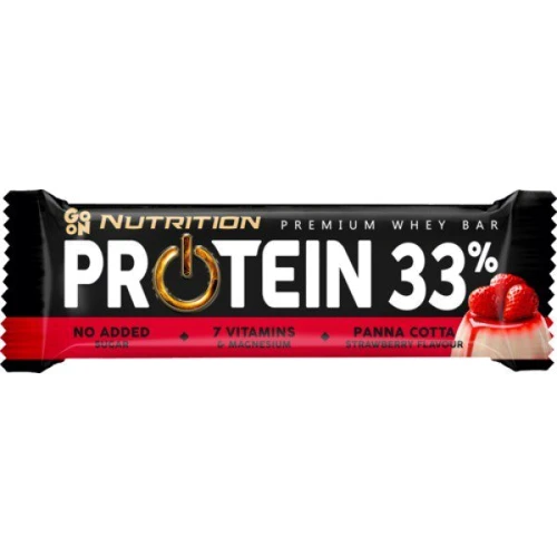 Протеиновые батончики GoOn Nutrition Protein 33% Bar 25x50 g Panna Cotta Strawberry: Пол Унисекс