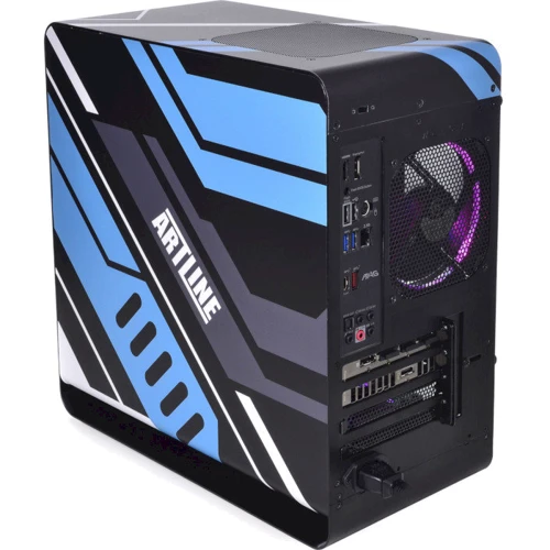 Корпус QUBE Eagle Vulkan Printed (QBX3M_WBNU3PV): Матеріал передній панелі алюминий