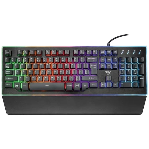 Клавиатура Trust GXT 860 THURA USB Black (21839): Подключение проводное