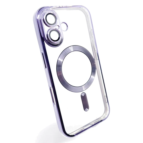 Чехол для iPhone BeCover Chrome Case with MagSafe Purple for iPhone 16 Plus (712079): Цвет фиолетовый