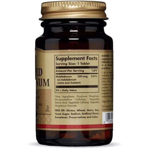 Solgar Chelated Molybdenum 150 mcg 100 tabs: Тип Селен