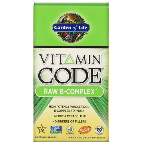 Garden of Life Vitamin Code, RAW B-Complex, 60 Vegan Capsules (GOL-11380)
