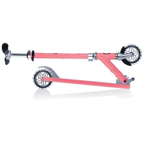 Самокат Globber FLOW Element Lights Coral Pink (розовый): Конструкция рамы складная