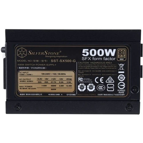 Блок питания Silverstone SX500-G (SST-SX500-G): Модульные (съемные) кабеля есть