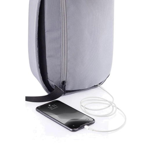 Мужская сумка-слинг антивор XD Design Bobby Sling серая (P705.782): Тип ручки Плечевой ремень, Без ручки