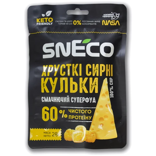 Сыр сушеный вспененный snEco Суперфуд 28 г (4823095814873)