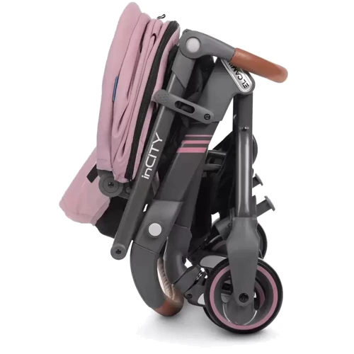 Прогулянкова коляска El Camino inCITY Pale Pink (ME 1068): Матеріал коліс полиуретан