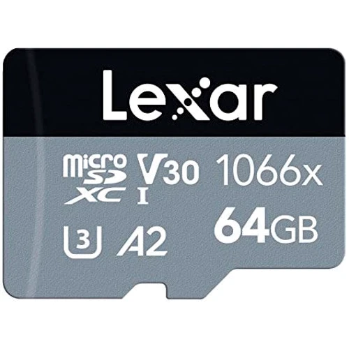 Карта памяти Lexar 64GB microSDXC class 10 UHS-I 1066x Silver (LMS1066064G-BNANG)