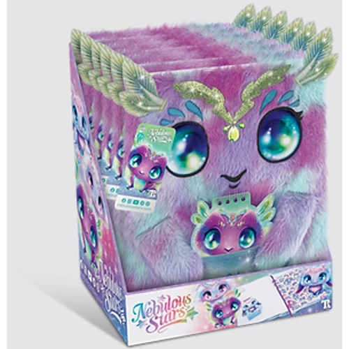 Большой пушистый блокнот 2-в-1 Nebulous Stars - ЛИЛИЯ (12522)