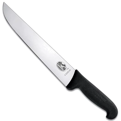 Кухонный нож Victorinox Fibrox Butcher 23см с черн. ручкой (5.5203.23)