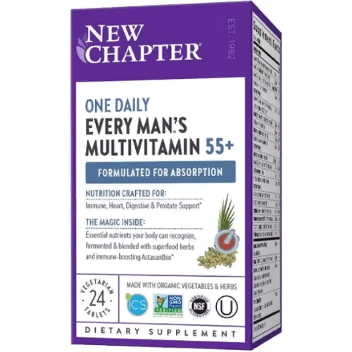 New Chapter Every Man's One Daily 55+ Мультівітаміни для чоловіків 55+ 24 таблетки