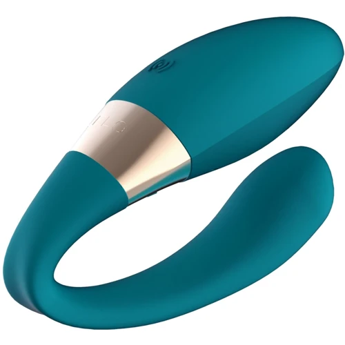 Вібратор для пар LELO Tiani Duo Ocean Blue, 2 мотори, пульт ДУ