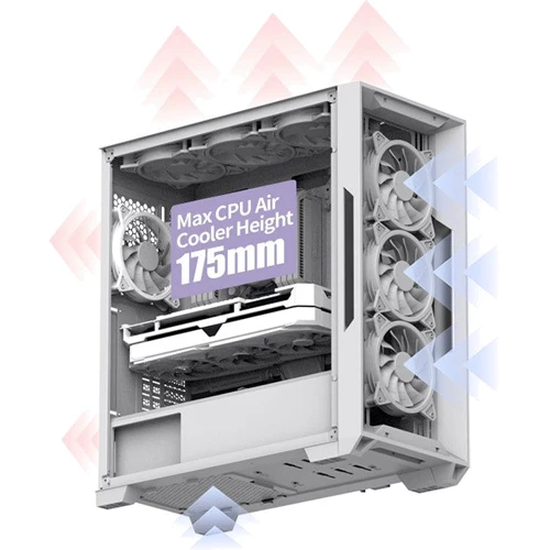 Корпус ALmordor L1300 Pioneer White (ALL1300): Типоразмер Midi-Tower