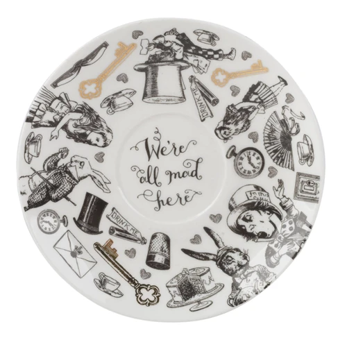 Чашка для чаю з блюдцем V&A Alice in Wonderland порцелянова 250 мл (VA5200018): Тип Чашка c блюдцем для чая