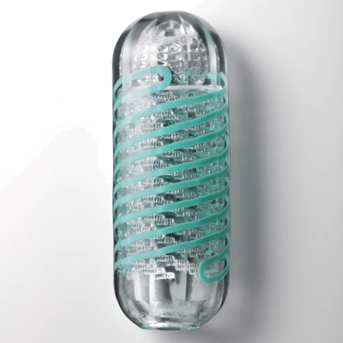 Мастурбатор Tenga Spinner Pixel з пружною стимулюючої спіраллю всередині