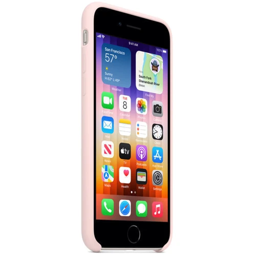 Чехол для iPhone Apple Silicone Case Chalk Pink (MN6G3) for iPhone SE 2020/iPhone SE 3 2022/iPhone 8/iPhone 7 UA: Тип чехла накладка на заднюю часть
