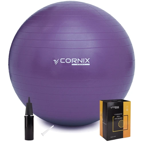 Мяч для фитнеса Cornix Anti-Burst Violet 85 см (XR-0250): Диаметр, см 85