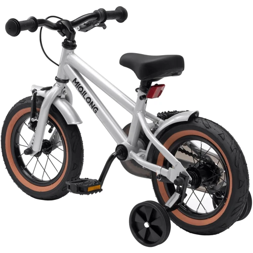 Дитячий велосипед Miqilong ST 12" сріблястий (RBB-ST12-SILVER)