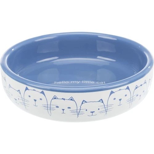 Миска Trixie для кошек коротконосых пород 0.3 л 15 см голубая (4011905247700)