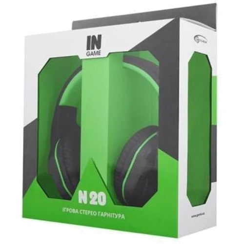 Наушники Gemix N20 Black/Green фото 4