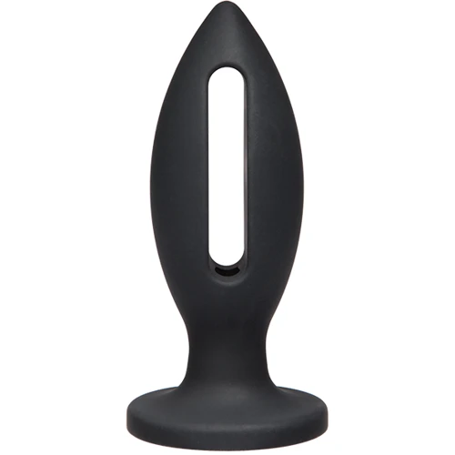 Силиконовая анальная пробка Doc Johnson Kink Lube Luge Premium Silicone Plug 4", 9х3,81 см, черный